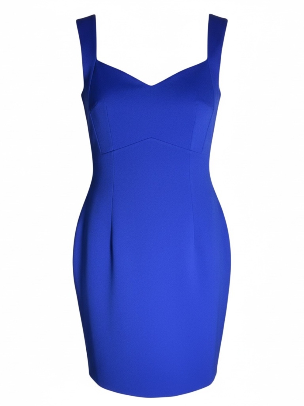 French Connection Royal Blue Sheath Dress, Fitted Mini